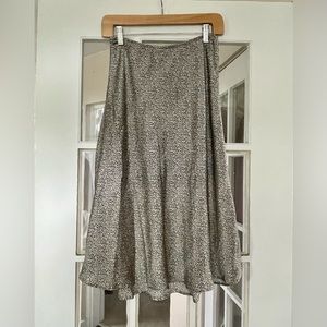 Animal Print Slip Skirt